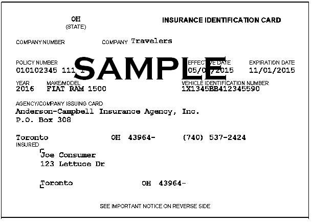 Auto Insurance Id Card Template Best Sample Template Design